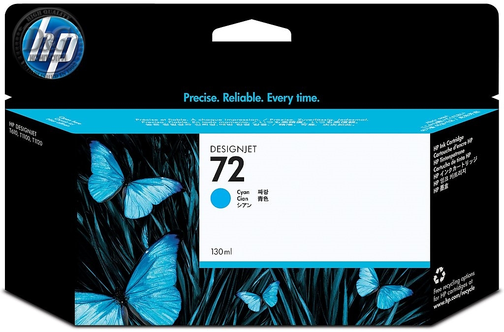 HP 72 130-ml Cyan Ink Cartridge