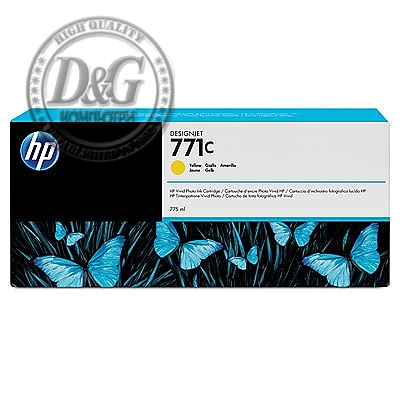 HP 771C 775-ml Yellow Designjet Ink Cartridge