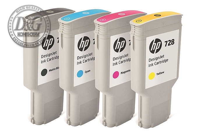 HP728 300-ml Yellow InkCart