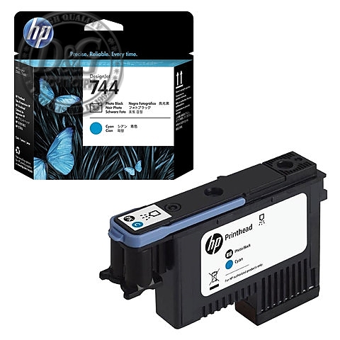 HP 744 Photo Black & Cyan Printhead