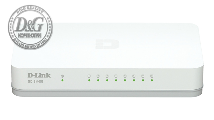 Суич D-LINK GO-SW-8G, 8 портов, Gigabit