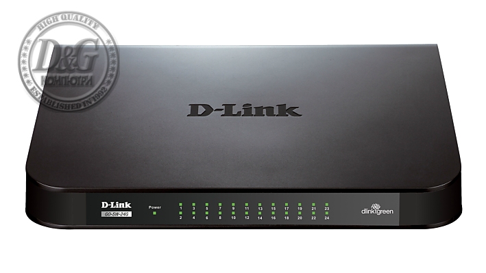 Суич D-Link GO-SW-24G/E, 24 портов 10/100/1000