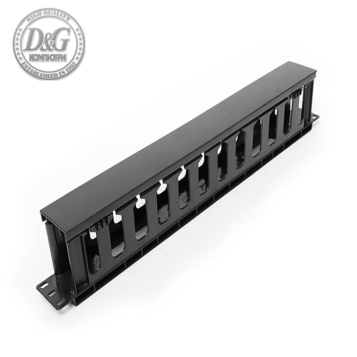 Formrack 19" 1U Cable Management Panel with PVC trunking cut 1U 482x88x48mm