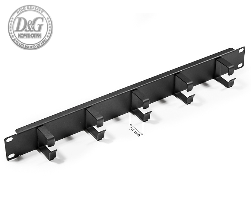 Formrack 19" 1U Cable Management Panel with metal brackets 37mm