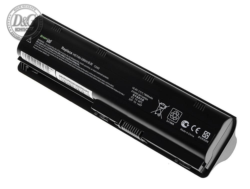 Батерия  за лаптоп HP G32/G42/G62/G72 Presario CQ31/CQ42 CB0W / DB0W 10.8V, 7800mAh, Черен, GREEN CELL