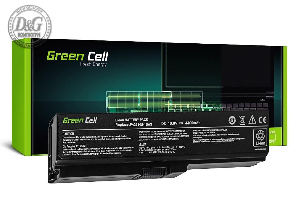 Батерия  за лаптоп Toshiba Satellite C650 C650D C660 C660D L650D L655 L750 PA3635U PA3817U 10.8V  4400 mAh GREEN CELL