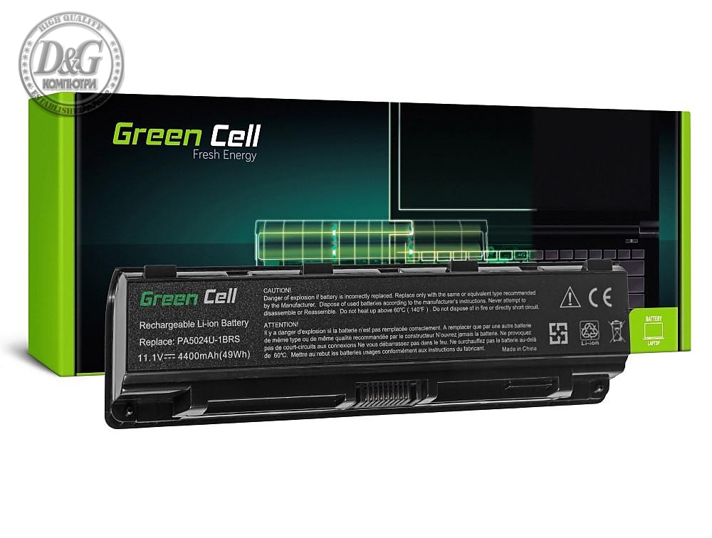 Батерия  за лаптоп TOSHIBA PA5023/PA5024 Satellite C850 C855 C870  L850 L855  10.8V  4400 mAh GREEN CELL