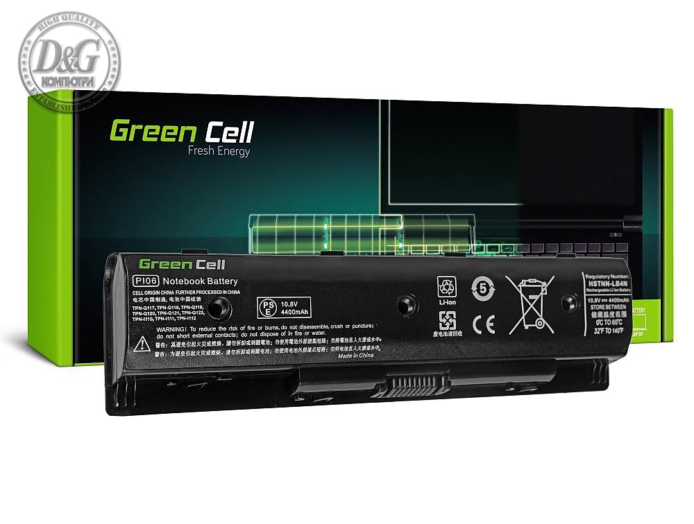 Батерия  за лаптоп PI06 for HP Pavilion 14 15 17 Envy 15 17 LB4N 10.8V 4400mAh GREEN CELL