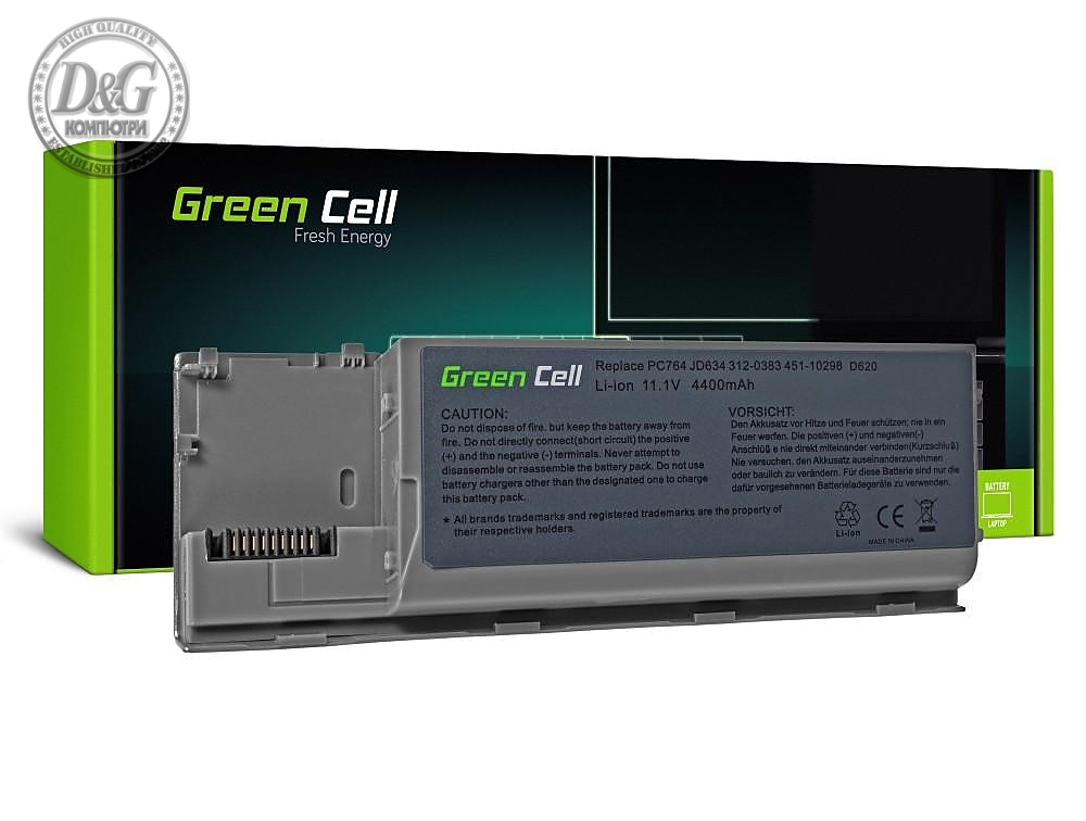 Батерия  за лаптоп Dell Latitude D620/630 11.1V 4400mAh GREEN CELL