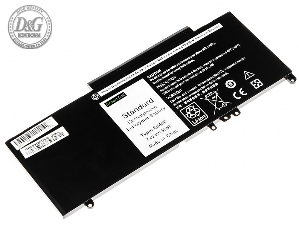 Батерия  за лаптоп Dell Latitude E5450 E5470 E5550 E5570 7.4V 6900mAh GREEN CELL