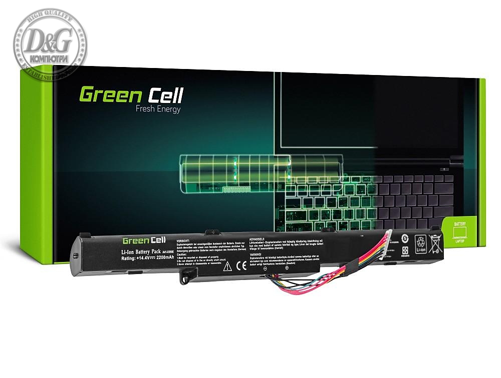 Батерия  за лаптоп Asus A41-X550E F550 F750 K550 K750 R510 R750 X550 X750 14.4V 2200mAh GREEN CELL