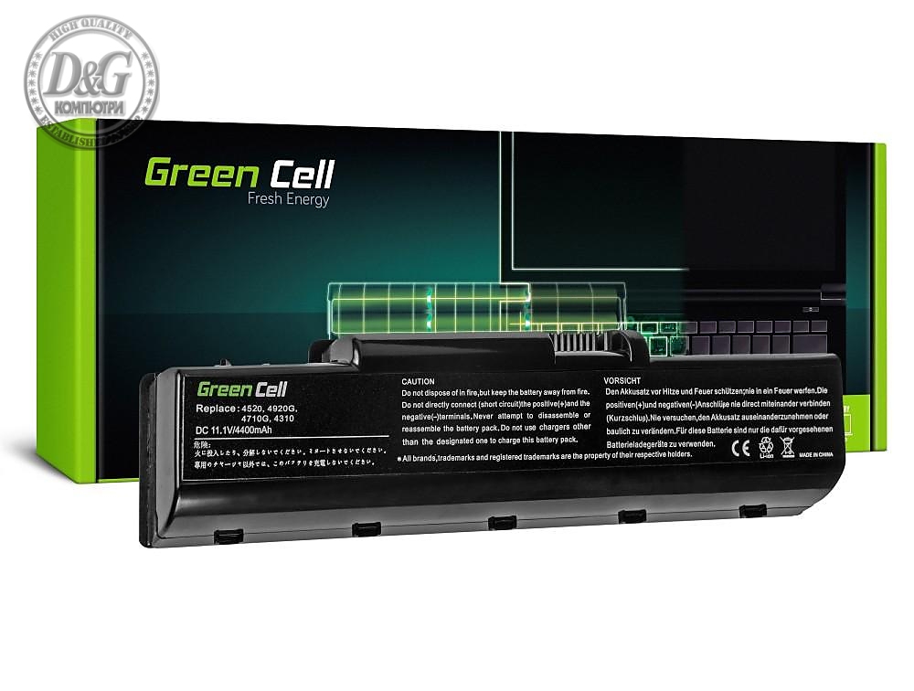 Батерия  за лаптоп Acer Aspire 4310/4520/4710/4920/4930G AS07A41/ASO7A42 GREEN CELL 11.1V/4400mAh