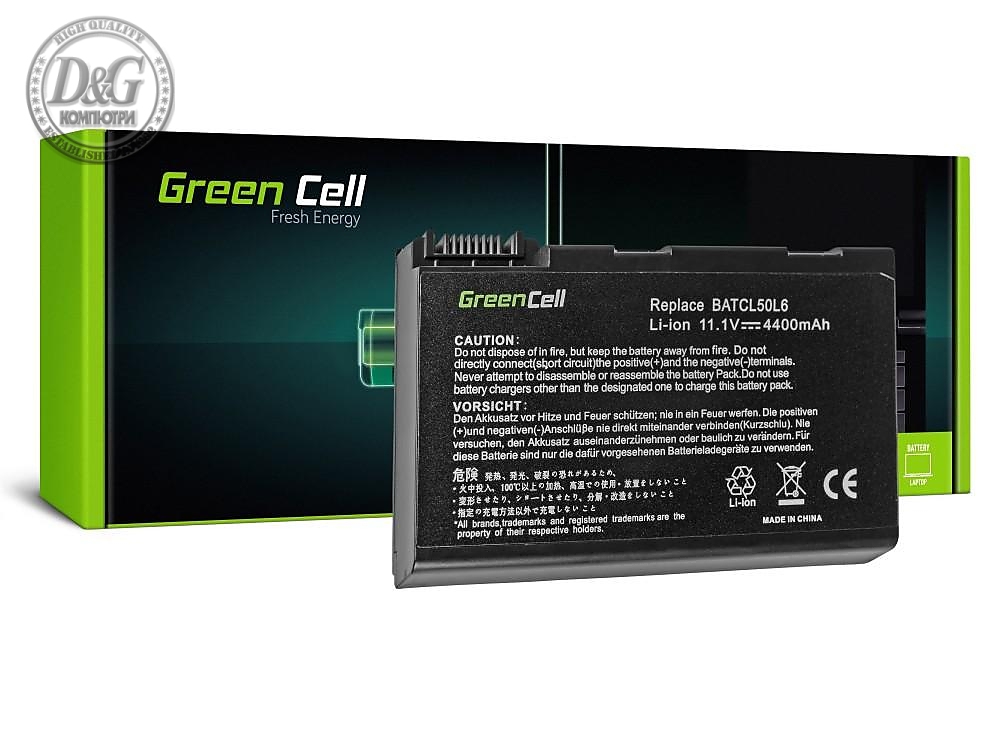 Батерия  за лаптоп Acer Aspire 3100 3690 5010 5100 5610 5630 BL52 BATCL50L6 11.1V 4400mAh GREEN CELL