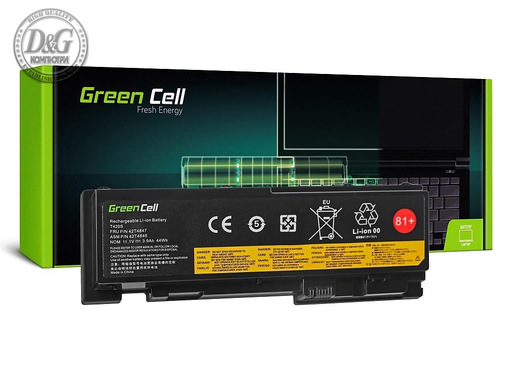 Батерия  за лаптоп Lenovo ThinkPad T420s T420si T430s 42T4846 11.1V 3600mAh GREEN CELL