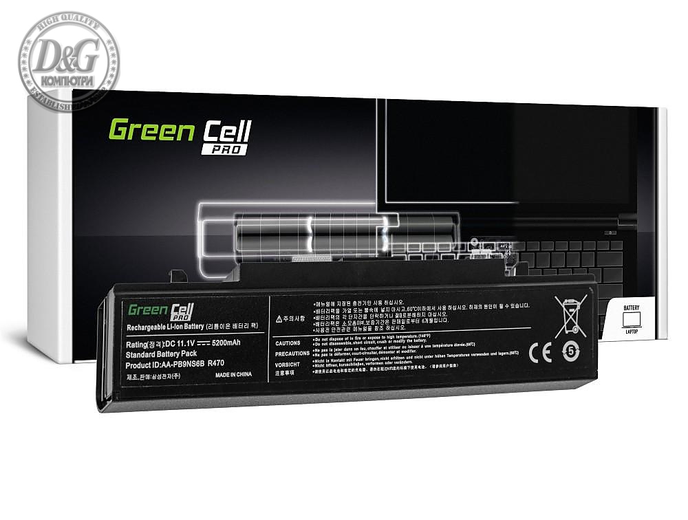 Батерия  за лаптоп Samsung RV511 R519 R522 R530 R540 R580 R620 R719 R780 11.1V 5200mAh GREEN CELL