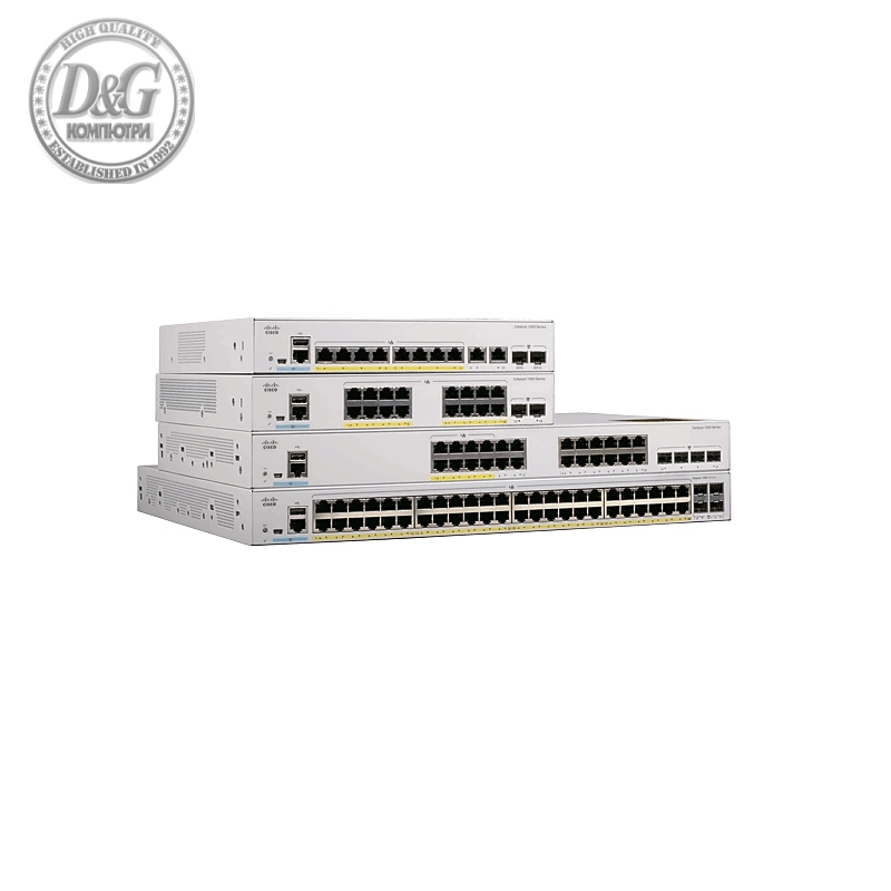 Cisco Catalyst 1000 8 port GE, 2x1G SFP