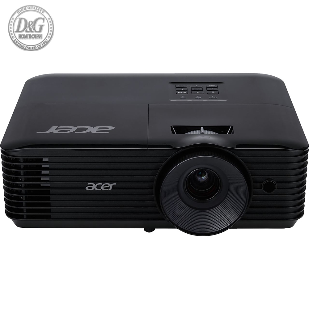 Acer Projector X138WHP, DLP, WXGA (1280x800), 4000 ANSI Lumens, 20000:1, 3D, HDMI, VGA, RCA, Audio in, DC Out (5V/2A, USB-A), Speaker 3W, Bluelight Shield, Sealed Optical Engine, LumiSense, 2.7kg, Black