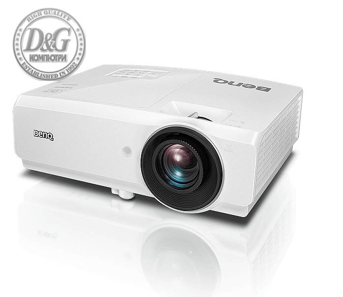 BenQ SW752+, Installation Projector, DLP, WXGA, 5000 ANSI Lumens, 13,000:1; Zoom 1.5X, Corner fit, Network Control and Management, 10Wx1 speaker, SmarEco, HDMI x2; MHL x1, USB A (USB Power 5V/1.5A), DC 12V trigger, White