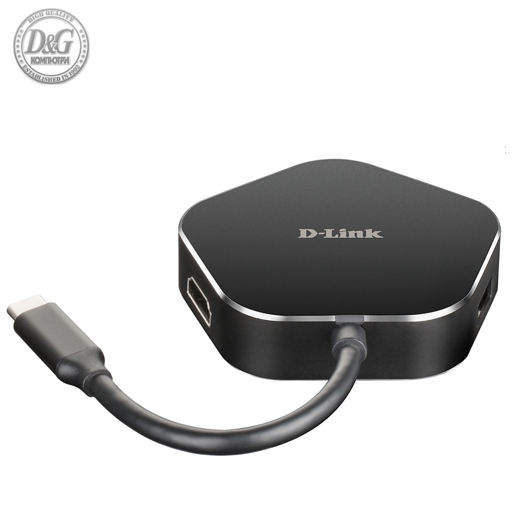 D-Link 4-in-1 USB-C Hub with HDMI and Power Delivery