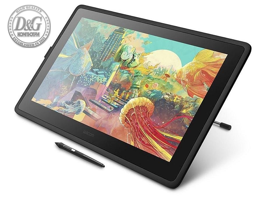 Графичен таблет Wacom Cintiq 22, 21.5&quot;, HD IPS, 5080 lpi, Черен