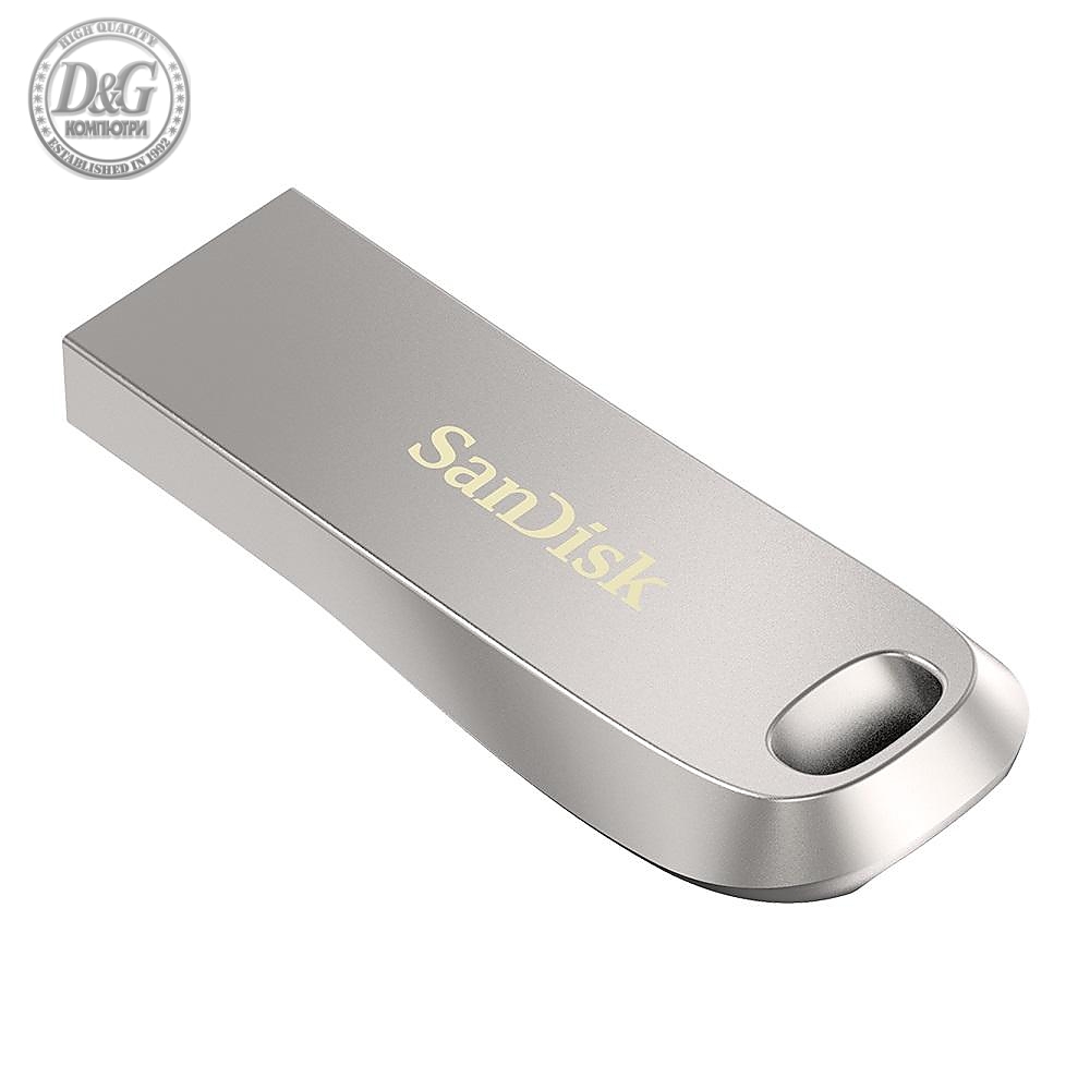 USB памет SanDisk Ultra Luxe, USB 3.1 Gen 1, 64GB, Сребрист