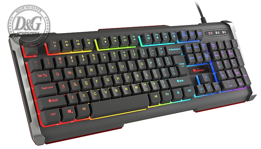 Genesis Gaming Keyboard Rhod 400 Rgb Backlight Us Layout