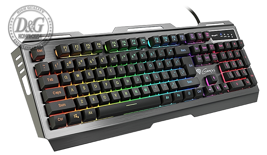 Genesis Gaming Keyboard Rhod 420 Rgb Backlight Us Layout