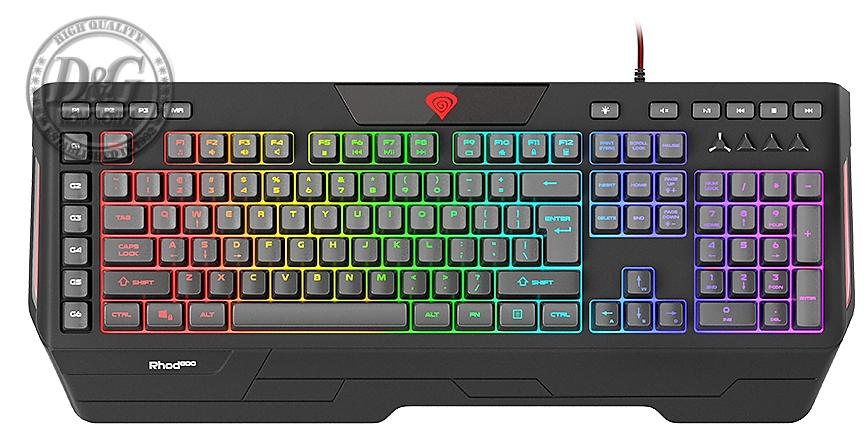 Genesis Gaming Keyboard Rhod 600 Rgb Backlight Us Layout