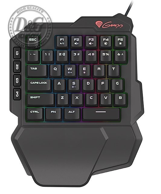 Genesis Gaming Keyboard Thor 100 Keypad Rgb Backlight