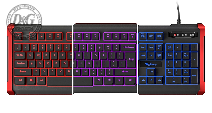 Genesis Gaming Keyboard Rhod 410 US Layout Backlight