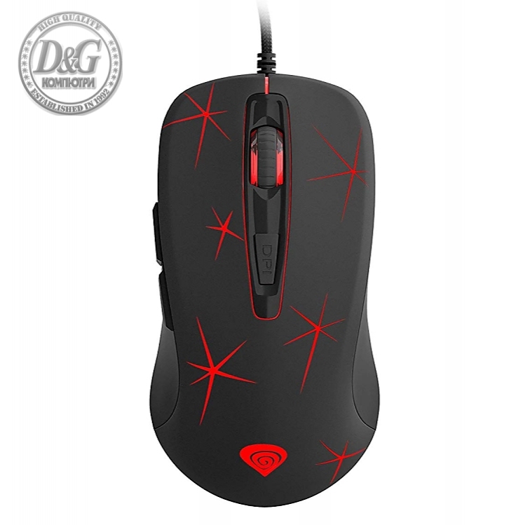 Genesis Gaming Mouse Krypton 110 Optical 2400Dpi Illuminated Black