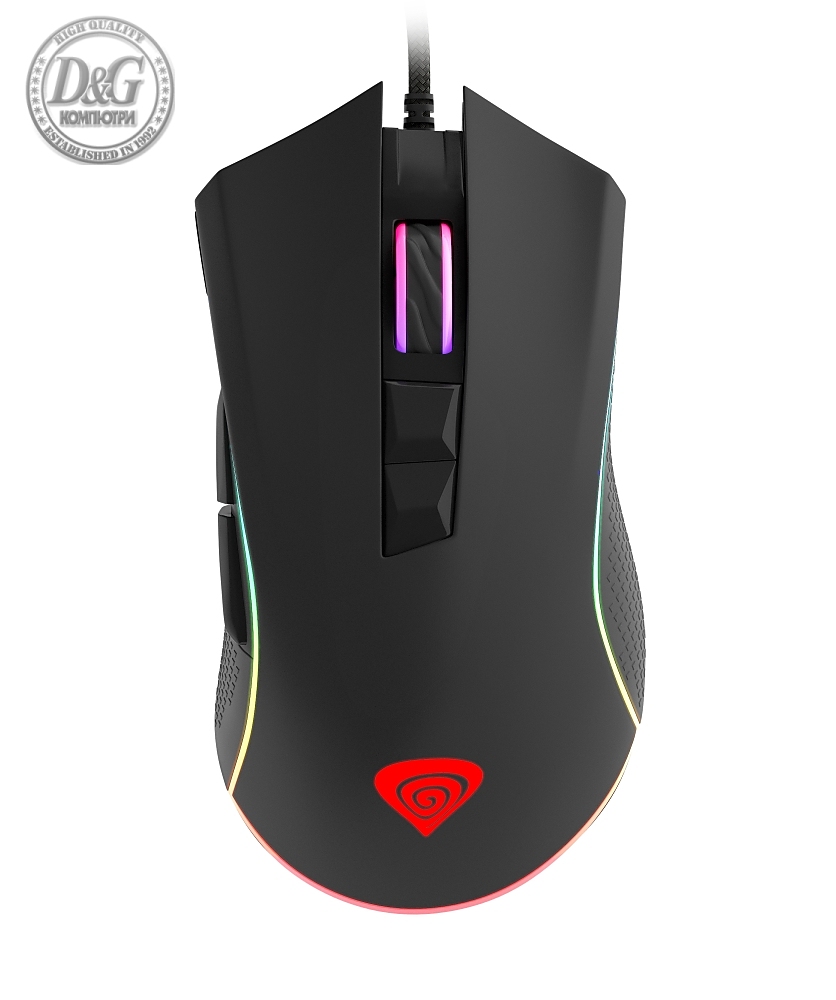 Genesis Gaming Mouse Krypton 770 12000Dpi Optical With Software Rgb Illuminated Black