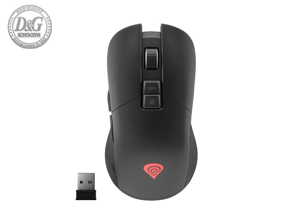 Genesis Wireless Gaming Mouse Zircon 330 3600Dpi Black