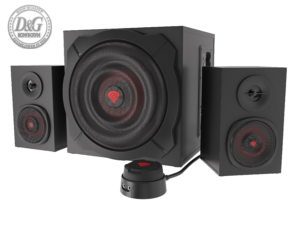 Genesis Speakers Helium 610BT 60W Rms 2.1 Black Wired Remote Control