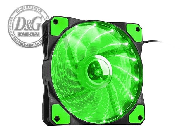 Genesis Case/Psu Fan Hydrion 120 Green Led 120mm