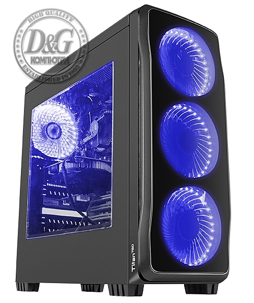 Genesis Case Titan 750 Blue Midi Tower Usb 3.0