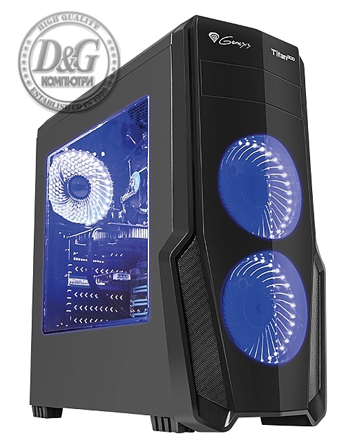 Genesis Case Titan 800 Blue Midi Tower Usb 3.0