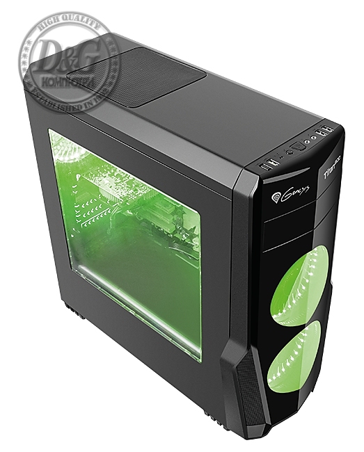 Genesis Case Titan 800 Green Midi Tower Usb 3.0