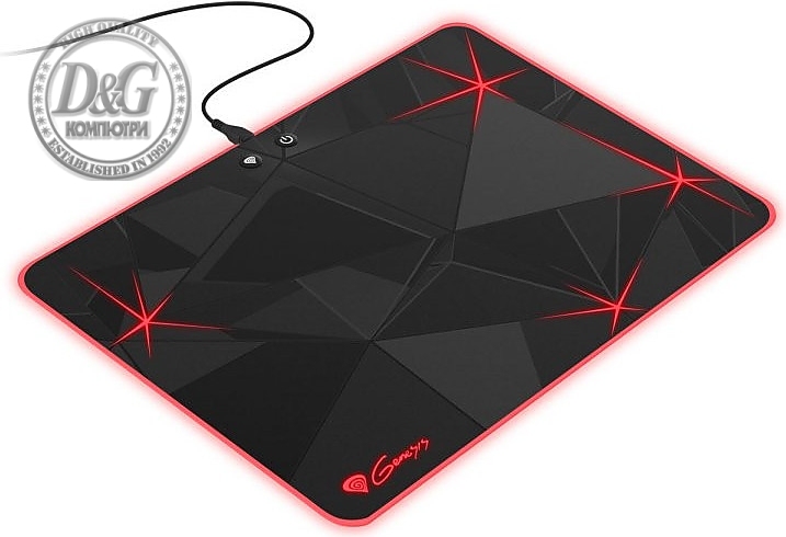 Genesis Mouse Pad Boron 700 Led Black 350X250mm