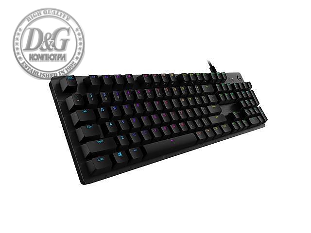 Геймърска механична клавиатура Logitech G512 GX Brown TACTILE, Romer-G суичове