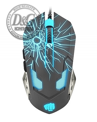 Fury Gaming mouse, Gladiator, optical 3200DPI, Illuminated black