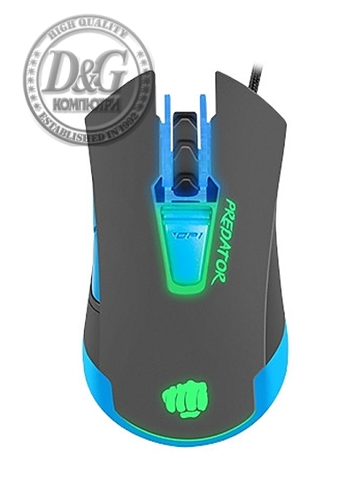 Fury Gaming mouse, Predator 4800PDI, optical with software, Black