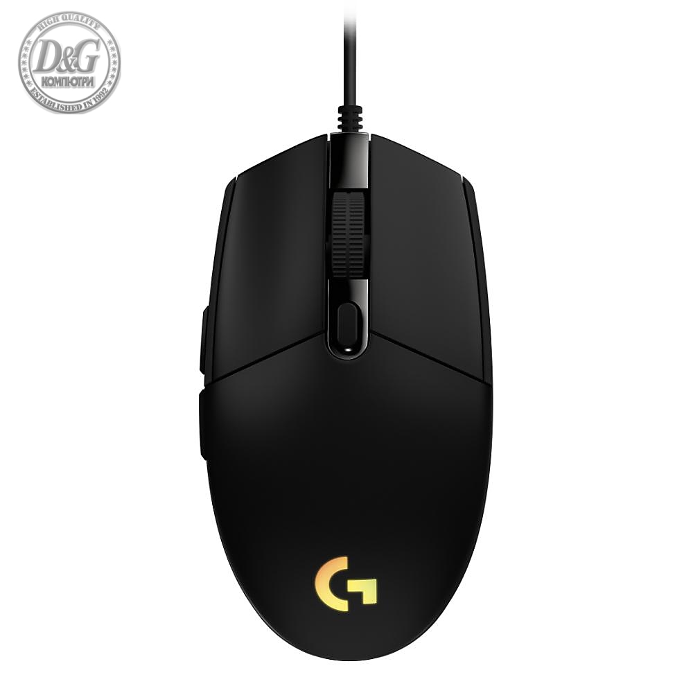 Геймърска мишка Logitech G102 LightSync, RGB, Оптична, Жична, USB