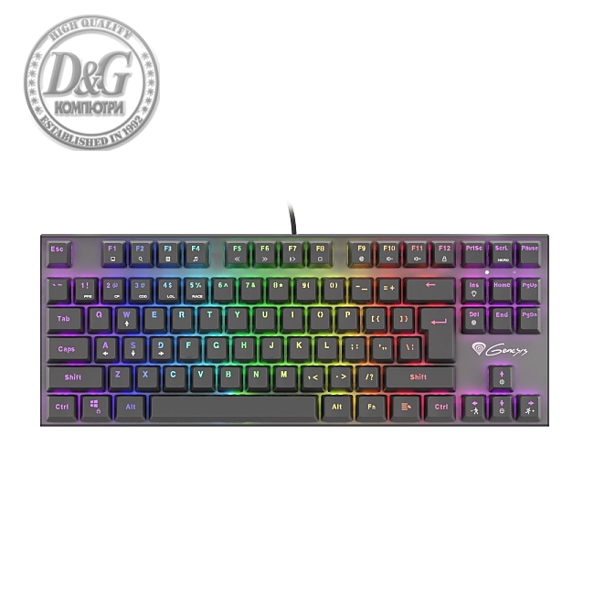 Genesis Mechanical Gaming Keyboard Thor 300 TKL RGB US Layout