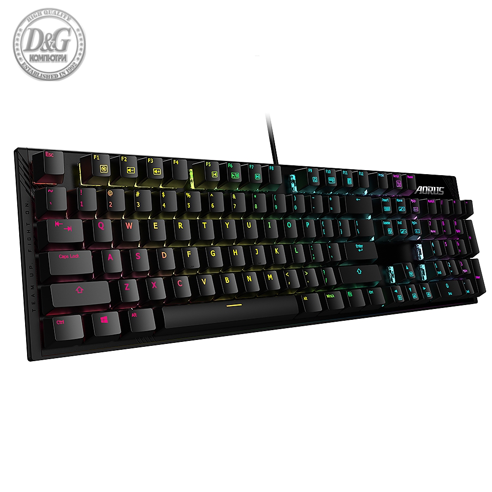 Геймърска механична клавиатура Gigabyte Aorus K1 RGB Cherry MX Red Switch