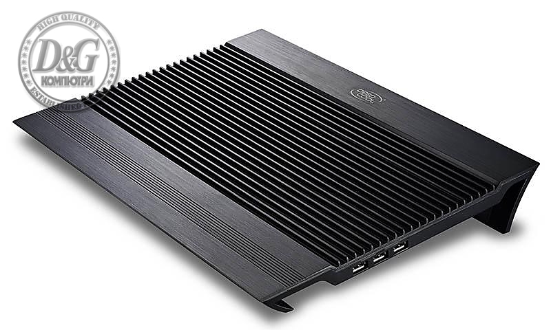 Охладител за лаптоп DeepCool N8 BLACK, 17&quot;, 2x140 mm, Черен