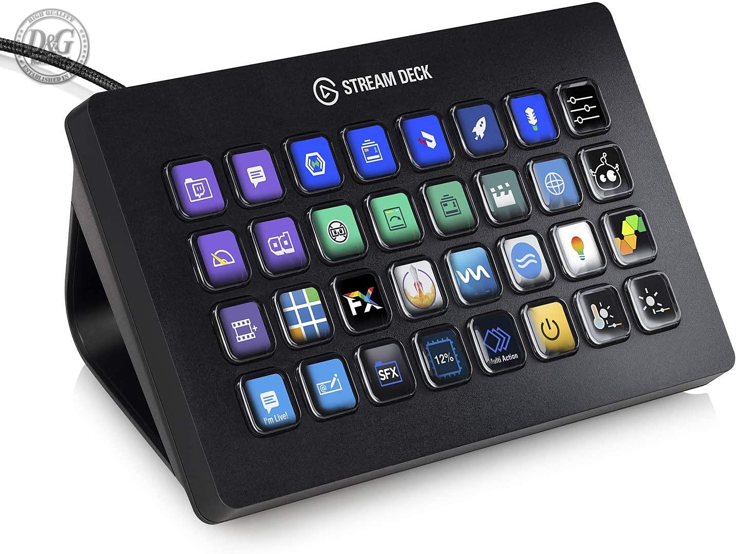 Контролер Elgato Stream Deck, 32 LCD бутона, черен