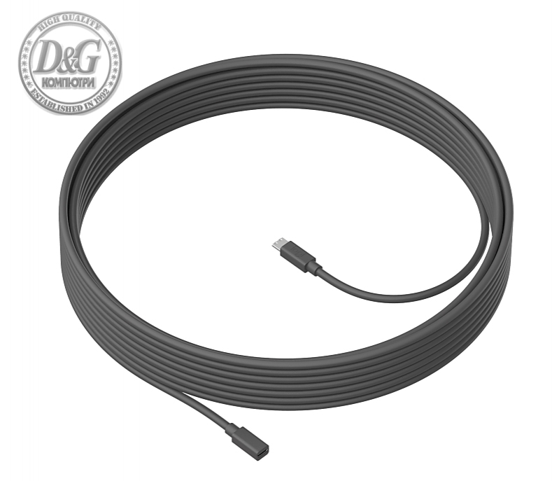 Logitech MeetUp Mic Extension Cable 10m, Graphite