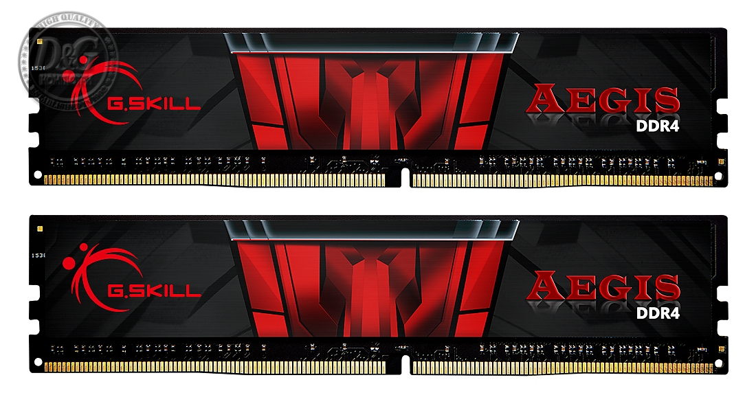 Памет G.SKILL Aegis 16GB(2x8GB) DDR4 PC4-25600 3200MHz CL16 F4-3200C16D-16GIS