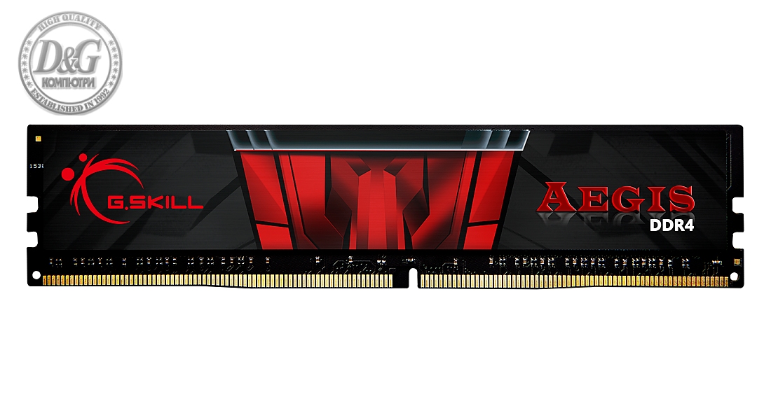 Памет G.SKILL Aegis 8GB DDR4 PC4-25600 3200MHz CL16 F4-3200C16S-8GISB